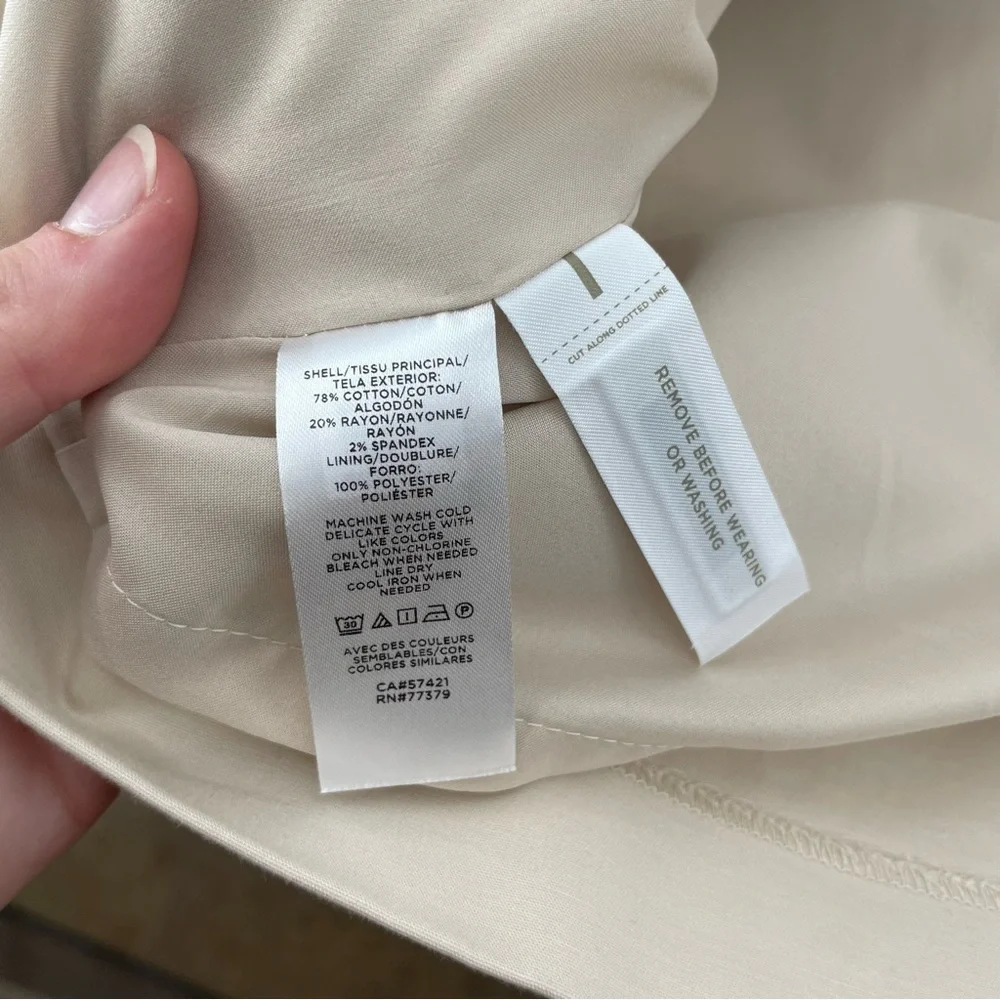 NEW Ann Taylor Shift Dress Beige 8 - Picture 7 of 7